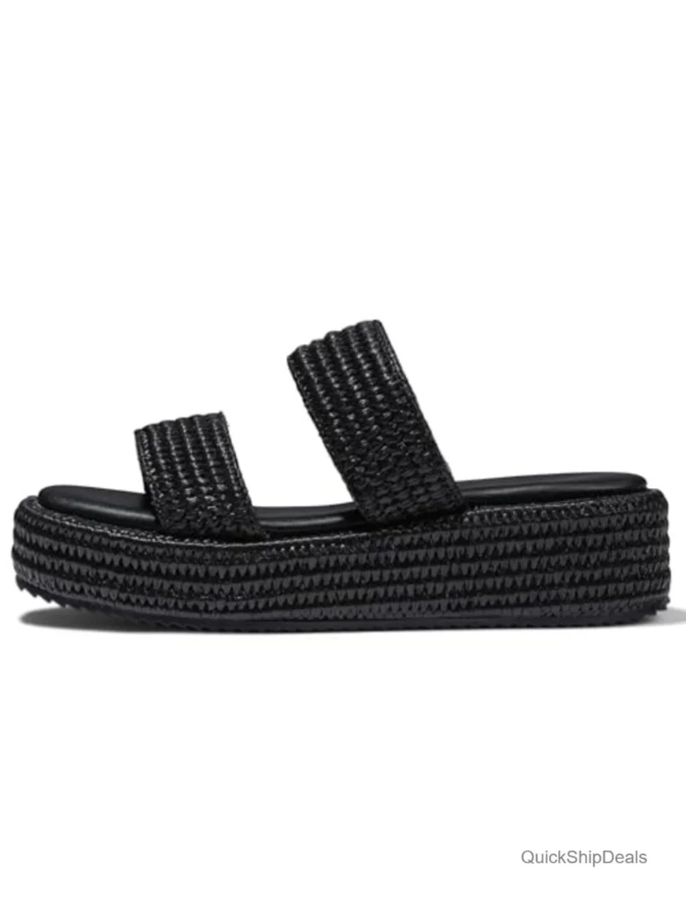 Platform Wedge Espadrilles Slip On Summer Beach Sandals Cute Dressy Shoes